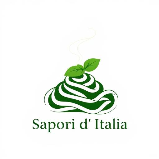 Logo di Sapori d'Italia: un piatto di pasta fumante con basilico
